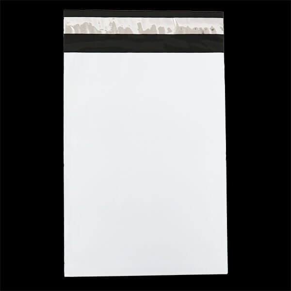 画像2: 宅配ビニール袋 B5サイズ 白(ホワイト) 190x260+50mm #60 (2)