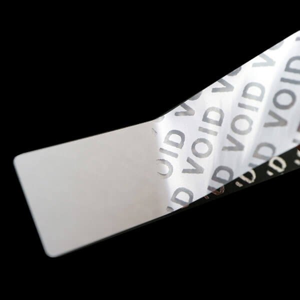 画像4: 【アウトレット】英文セキュリティシール VOID ツヤ消しシルバー 1,000枚 (4)