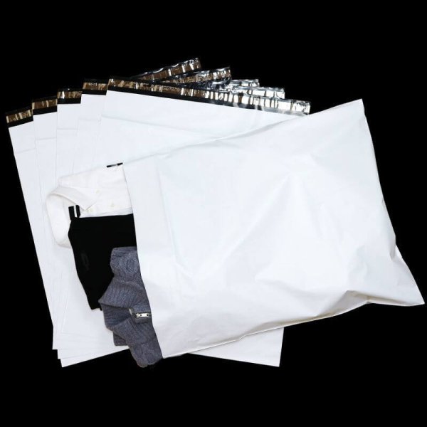 画像3: 宅配ビニール袋 60-70サイズ 白(ホワイト) 600ｘ700+50mm #60 (3)