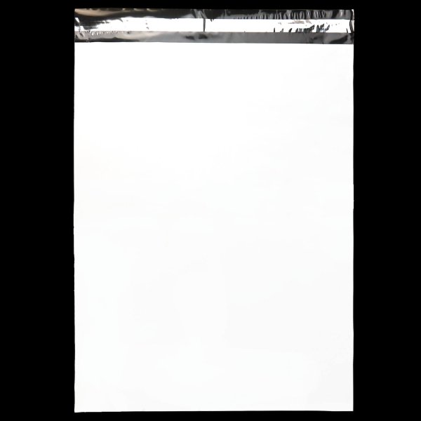 画像2: 宅配ビニール袋 A2サイズ 白(ホワイト) 450x600+50mm #60 (2)