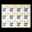 画像5: ギフトシール「I LOVE YOU」 44x44mm (5)