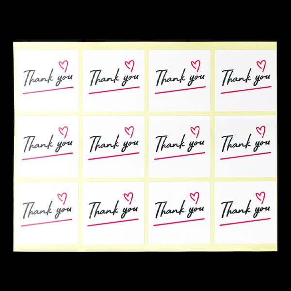 画像5: ギフトシール「Thank you」 44x44mm (5)