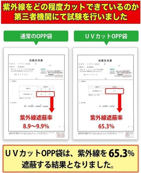 画像7: UVカット OPP袋テープなし 写真L判 1枚用 厚口#40 (7)