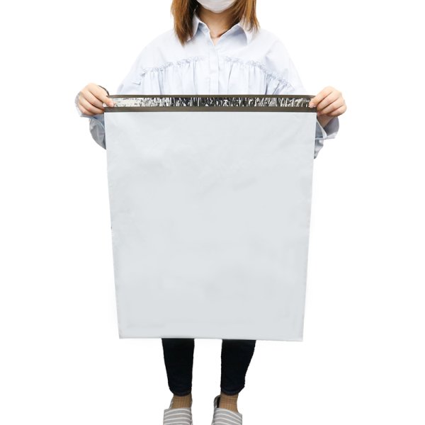 画像4: 宅配ビニール袋 50-60サイズ 白(ホワイト) 500ｘ600+40mm #60 (4)