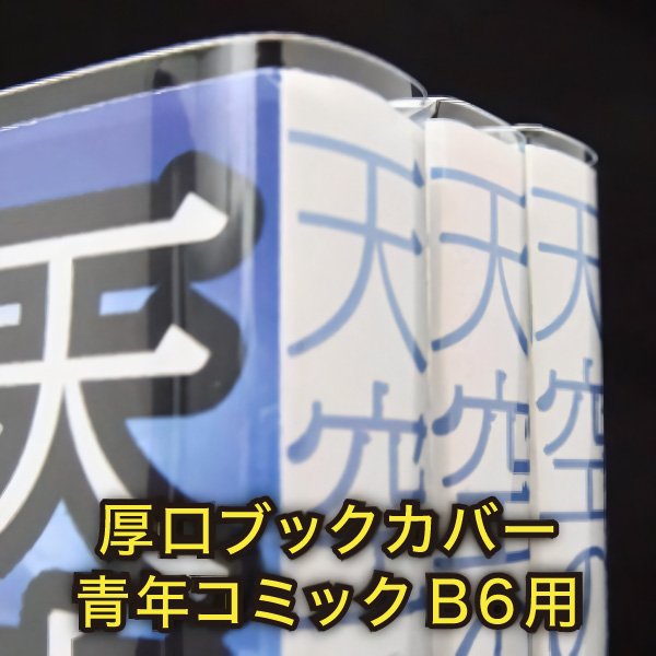 画像1: 透明ブックカバー B6青年コミック用 厚口#40 (1)