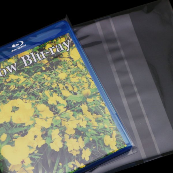 画像4: OPP袋テープ付 ブルーレイ13ミリ厚ケース用(ヨコ入れ) 本体側密着テープ 標準#30 (4)