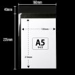 画像2: OPP袋テープ付 A5用 本体側開閉自在テープ 標準#30 (2)
