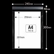 画像2: OPP袋テープ付 245x300+40 標準#30 (2)