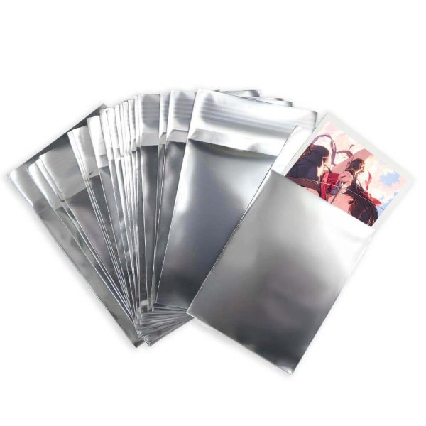 画像4: アルミ蒸着袋 テープ付 70x95+30mm シルバー (4)