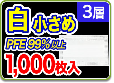 小さめマスク1,000枚 個別包装