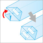 透明袋（OPP袋）のマチの作り方4