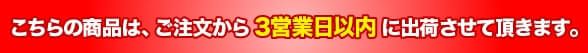 コチラの商品は、ご注文から3営業日に出荷させて頂きます。